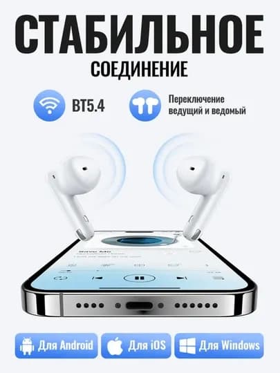 Беспроводные наушники HOCO Bluetooth — SMARTSE-EQ24-КРЕМОВ