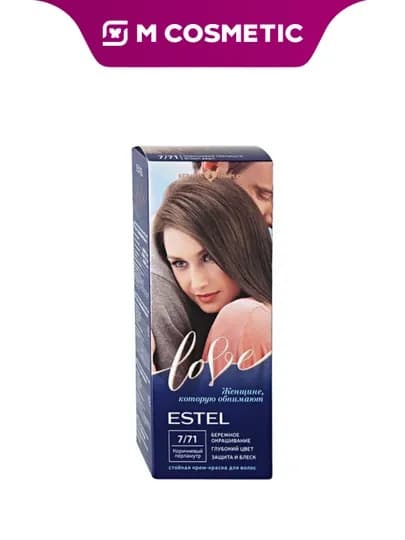 ESTEL Love Крем-краска для волос, 7/71, Коричневый перламутровый, 115 мл — MCA-1000544868