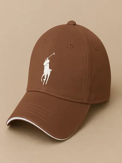 Кепка Polo, коричневая кепка, брендовая кепка, мужской головной убор, спортивная кепка