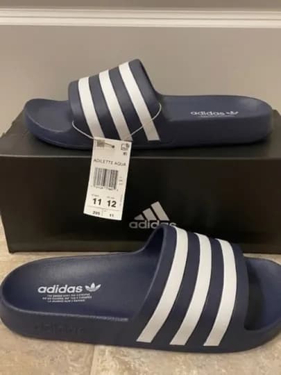 Adidas шлепанцы мужские и женские, летние, удобные, легкие — PSELECT-PRIME239-СИНИЙ-43