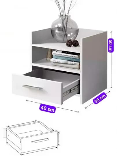 Современная многофункциональная тумба Drawer, полностью в сборе (Готов к использованию)
