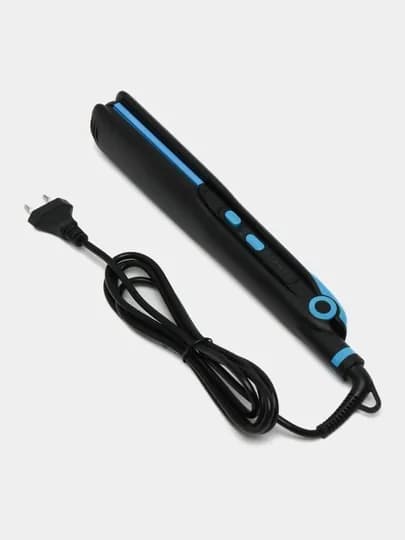 Утюжок выпрямитель для волос 2 в 1 "Cronier CR-8089", щипцы гофре, утюг для волос — ЭЛМАРТ-CR8089-ГОЛУБ