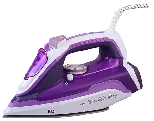 Утюг BQ SI1002, белый-фиолетовый