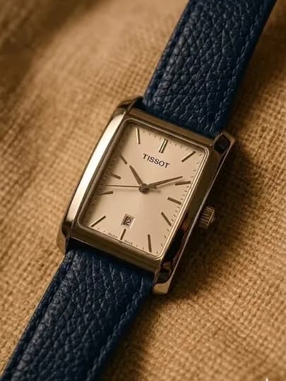 Мужские наручные часы TISSOT в классическом стиле, кварцевый механизм, коробка и документы — WATCH11-85W0228-СИНМЕЛ-ODDIY