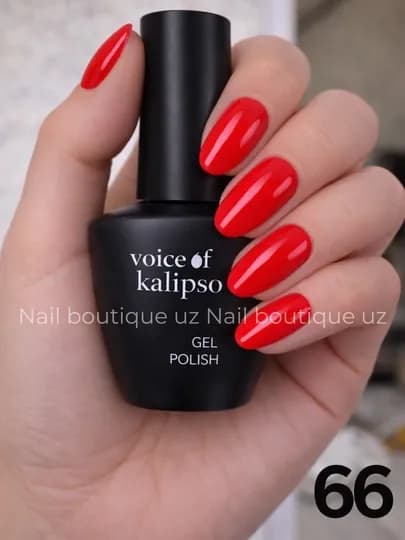 Voice of Calipso Gel Polish —профессиональный гель-лак с глубоким цветом и стойким блеском — UZNAIL-КАЛИПСО2-КРАСН