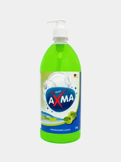 Средство для мытья посуды AXMA яблоко, 1 кг