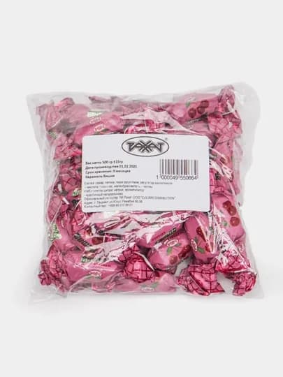 Карамельные конфеты Рахат, Вишня, 300 г