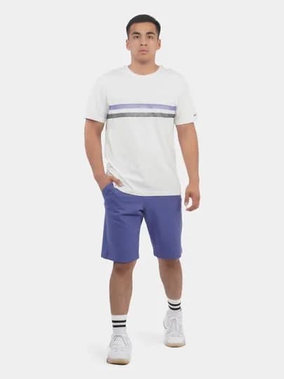 Спортивный мужской костюм Bumbacel, шорты, футболка — BBLSHOP-ФУТШОРТ-ЛАВАНД-XL