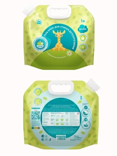 Средства Lovular для стирки и ополаскивания, 4 вариантов SWEET KISS и GIRAFFE, 1 литр — AVENT-LVRGELS-САЛАТ