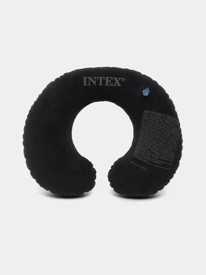 Надувная подушка для шеи, подголовник для путешествий, дорожная Intex — HOMEM-INTEX1-ХРОМ