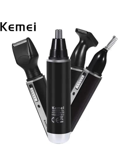 Триммер Kemei для носа и ушей, 2 в 1, с насадкой KM-6511