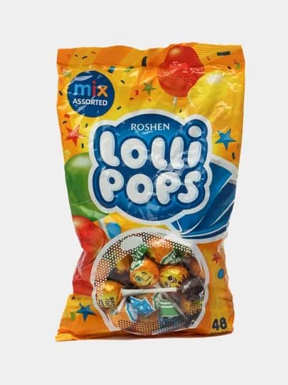 Карамель Roshen LolliPops с коктейльными вкусами, 920 г