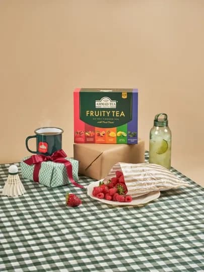 Чай Ahmad Tea Fruity Tea 8×6×10, фруктовый чай в пакетиках, 60 пакетиков * * — ЧАЙНЫЙ-ATFT610