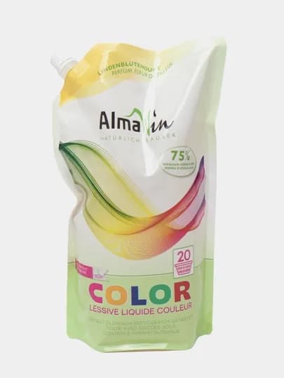 Органическое жидкое средство для стирки цветного белья, AlmaWin Color Эко 1.5 л