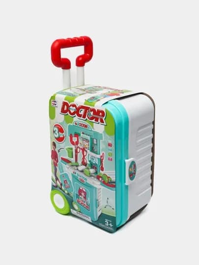 Игрушечная кухня и докторский сундук для девочек