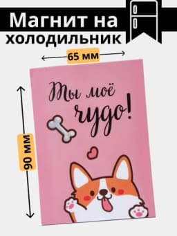 Магнит на холодильник, на доску, для подарка, подарки маме — МАГНИТ3-МАГНИТ6-КРАСН