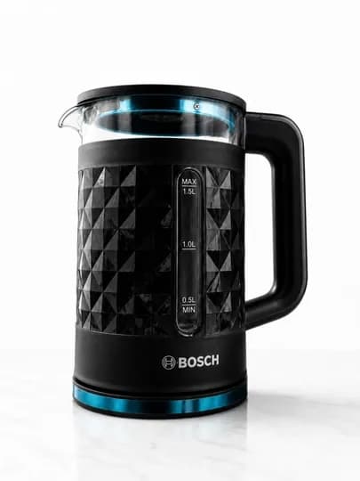 Электрочайник Bosch, 1.5 л, 2000W, быстро кипятит