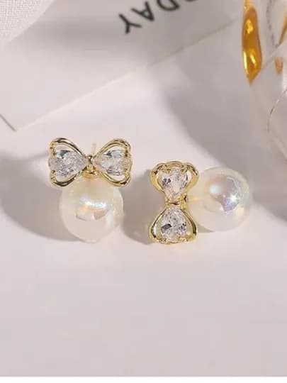 Модные серебряные серьги для женщин и девушек — ZARINA3-ZIRAK-БЕЖЕВ-YSL