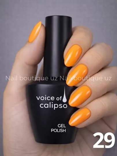 Гель-лак Voice of Calipso, полная палитра цветов, профессиональный UV LED — UZNAIL-КАЛИПСО-ОРАНЖ