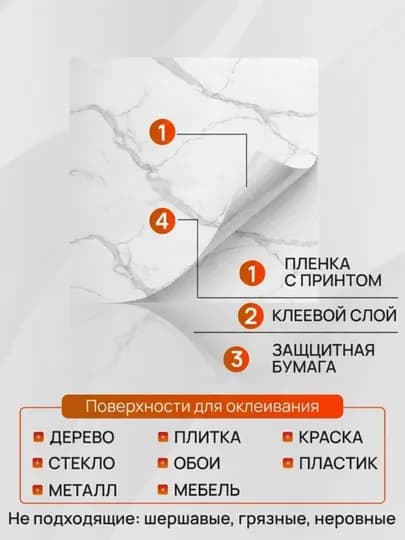 Cамоклеющиеся обои 3D для стен, оформления ванной комнаты и кухни, обои для стен