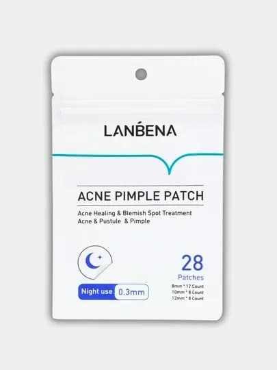 Патчи-наклейки-пластыри Lanbena, от прыщей, угрей и акне, дневные, ночные, 3 размера, 28 шт