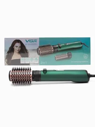 Профессиональная фен-щётка, вращающийся на 360 градусов, VGR V498, с керамическим покрытием