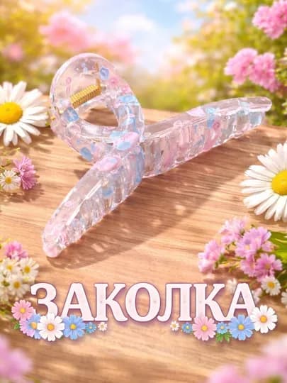 Заколка для волос, зажим-крабик для девочек, заколка неломающаяся, прочная и надежная — MEHIRLI-SINMAYDIGANKRABIK-ЛАЗУР