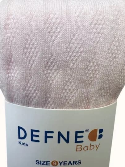 Детские колготки Defne Bebe для осенние, средней плотности, однотонные — MITESO-DETKOLG-РОЗОВ-3 года