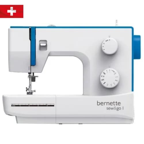 Швейная машина Bernette Sew&Go 1, бело-голубой