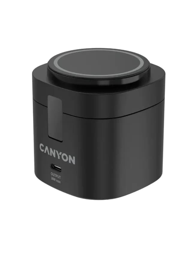 Зарядное устройство Canyon OnCharge 405 15W Qi2 с 65W адаптером Black