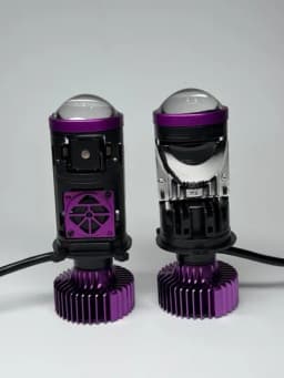 LED лампа H4 ZIMMER A120 MAX, 120W, 6000K для авто — AVTOLIT-H4LAMPA-ФИОЛЕТ