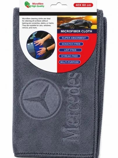 Мягкое микрофибровое полотенце для автомобиля 40×60 см — NURMART-AVTOSOCHIQ-ТЕМНСЕР