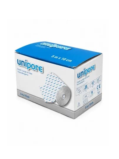 Эластичный медицинский фиксирующий бинт Unipore — 5 м × 10 см