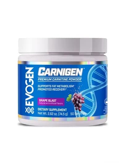 L-карнитин EVOGEN Carnigen Carnitine Powder, 50 порций, жиросжигание — HORMAT-CARNIGEG50S-ФИОЛЕТ
