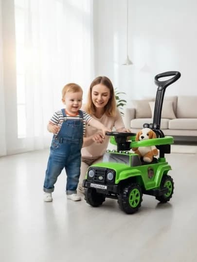 Музыкальная каталка для малышей, с фарами, 1-5 лет