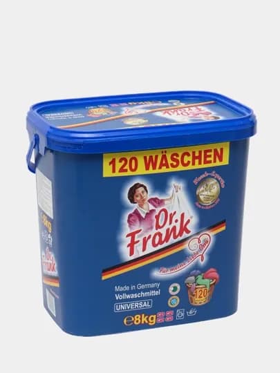 Порошок стиральный Dr. Frank, концентрированный, универсальный, 120 стирок, 8 кг