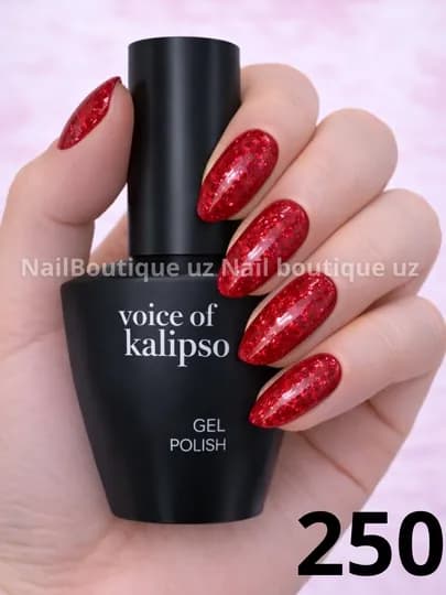 Voice of Calipso Gel Polish профессиональный гель-лак с глубоким цветом и стойким блеском — UZNAIL-КАЛИПСО4-КРАСН