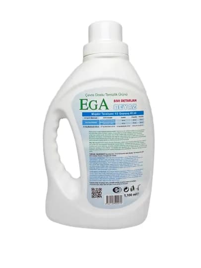 Гель для стирки EGA для белого белья, 1100 мл