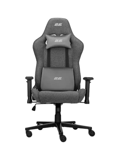 Компьютерное игровое кресло 2E GAMING BUSHIDO Lite, ткань, 2D подлокотник, 90 кг,газлифт 4