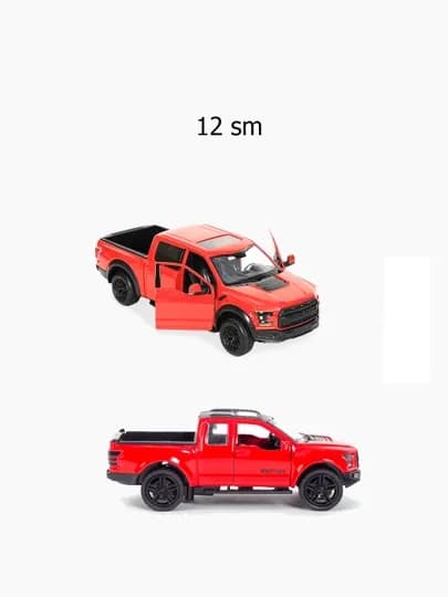 Масштабная металлическая модель игрушка Ford Raptor 1:36, длина 12 см, 3+ — ЖТ-JTFORD-АЛЫЙ