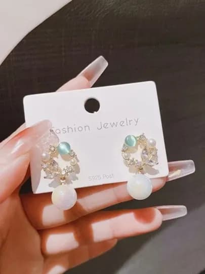 Модные серебряные серьги для женщин и девушек — ZARINA3-ZIRAK-ЛЕДЯН-YSL