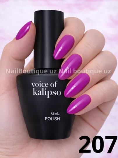 Voice of Calipso Gel Polish —профессиональный гель-лак с глубоким цветом и стойким блеском — UZNAIL-КАЛИПСО3-ПУРПУР