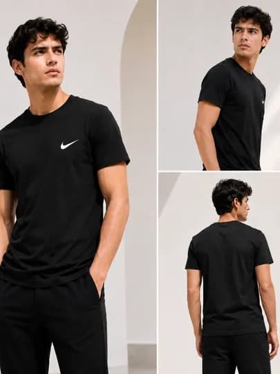 Nike черная мужская футболка – современная и удобная 52/54/56 — BP777-06109001001000000-ЧЕРН-54