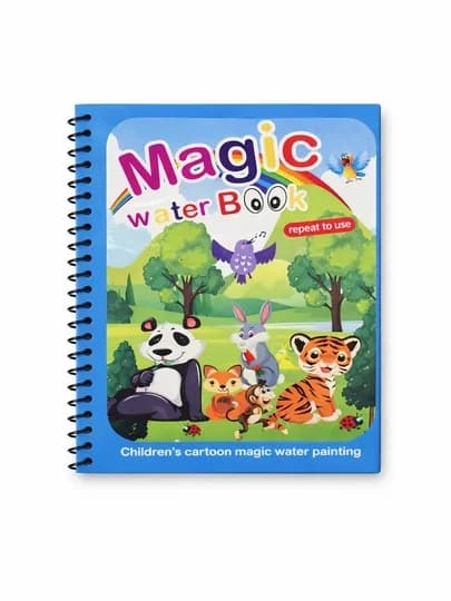 Magic Water Book многоразовая детская водная книжка-раскраска — FAIRYTA-MAGICBOOK3V1-ЛАЙМ