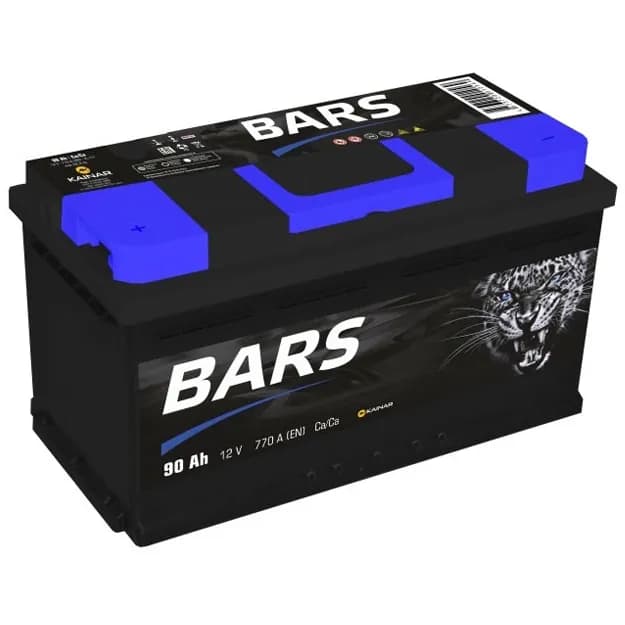 Автомобильный аккумулятор Bars 6СТ-90 АПЗ п.п.