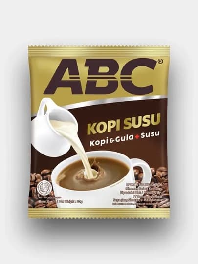Кофе молотый ABC Kopi susu, 3 в 1 , 30 г * 20 шт