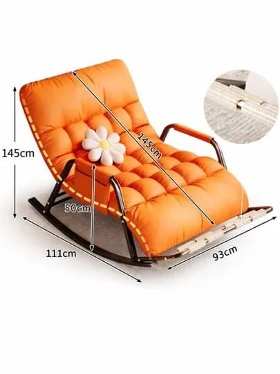 Кресло качалка кресло для отдыха rocking chair мягкое кресло — MARTTOP-KACHAL89-МАНГО