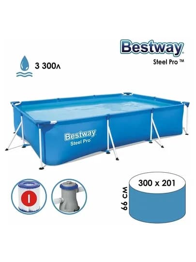 Бассейн каркасный, Bestway Steel Pro 1200 - 7140 л