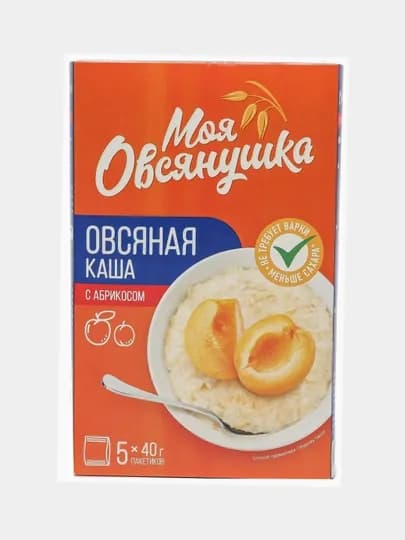 Каша овсяная Увелка, c абрикосом, 5 * 40 г — SIMBA-P118E0E