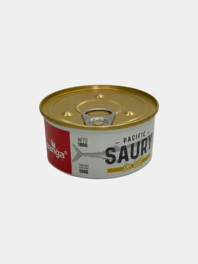 Сайра тихоокеанская в масле BANGA, 180 г, ж/б с ключом — GERMAN-BAN11
